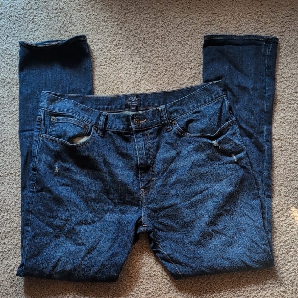 J.Crew The Driggs Mens Straight Leg Jeans Size 36 X32
